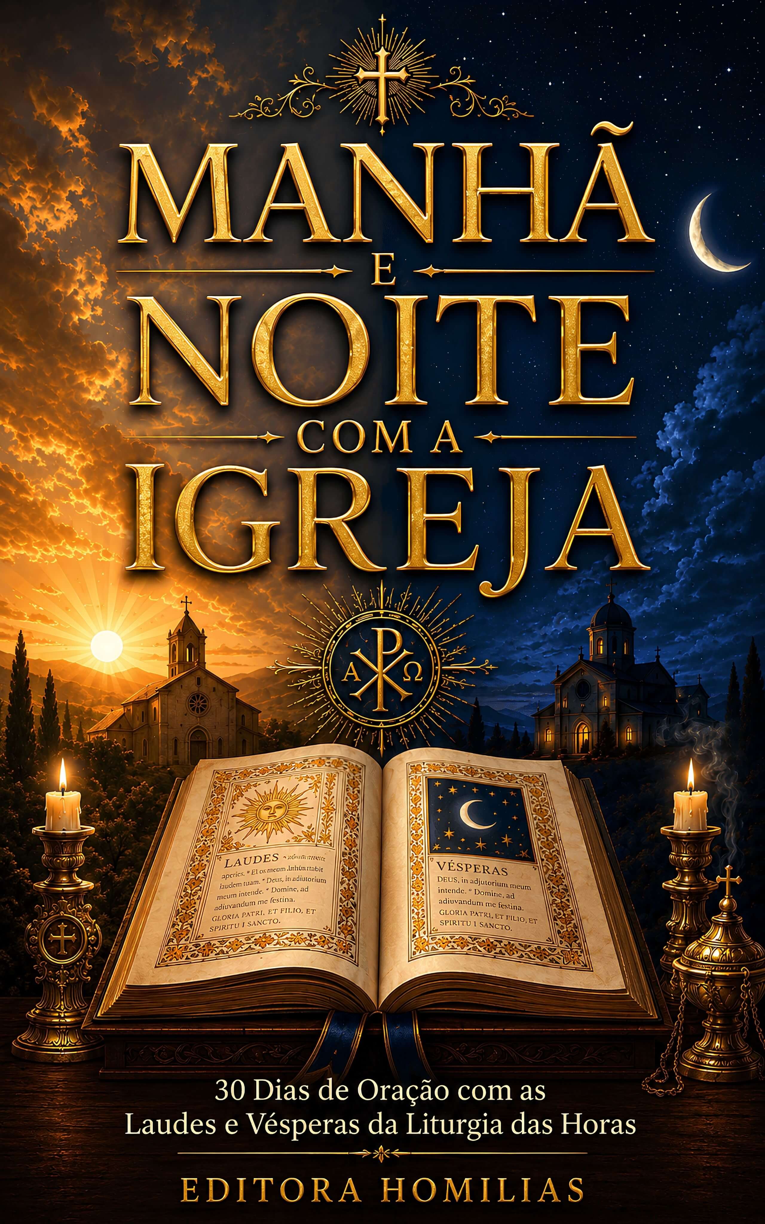 Capa de Manhã e Noite com a Igreja, Editora Homilias