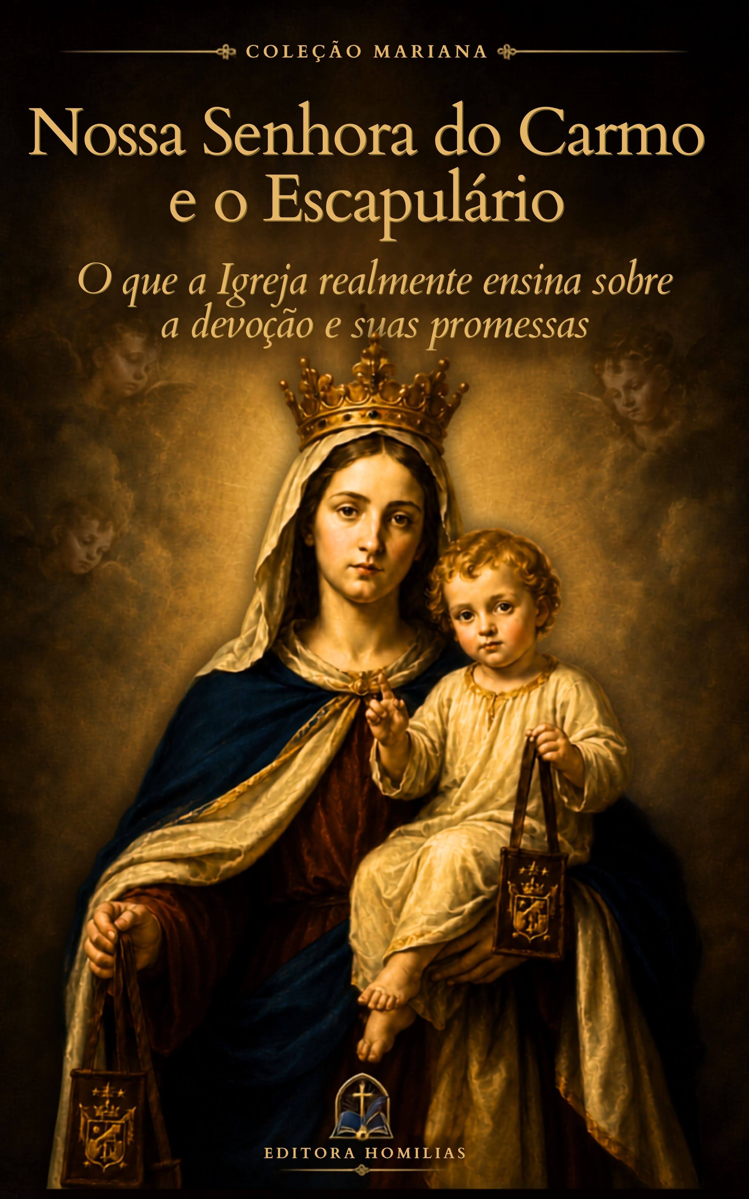 Capa de Nossa Senhora do Carmo e o Escapulário